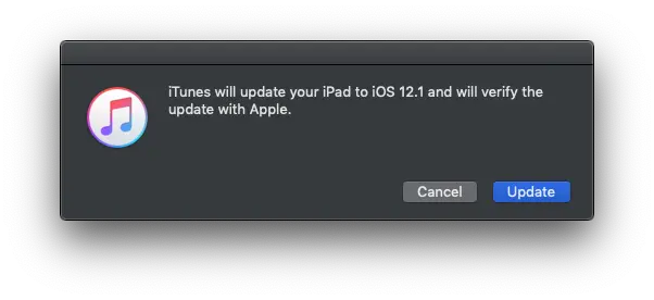 iTunes Install iOS or iPadOS