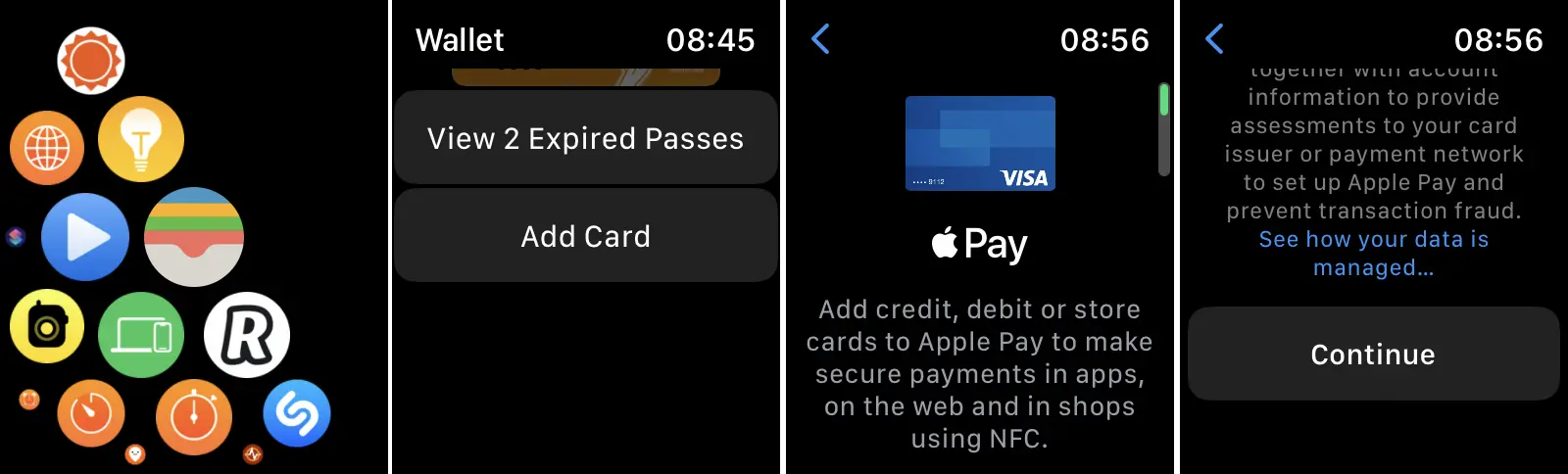 כיצד להוסיף כרטיסי בנק Apple Pay עבור Apple Watch