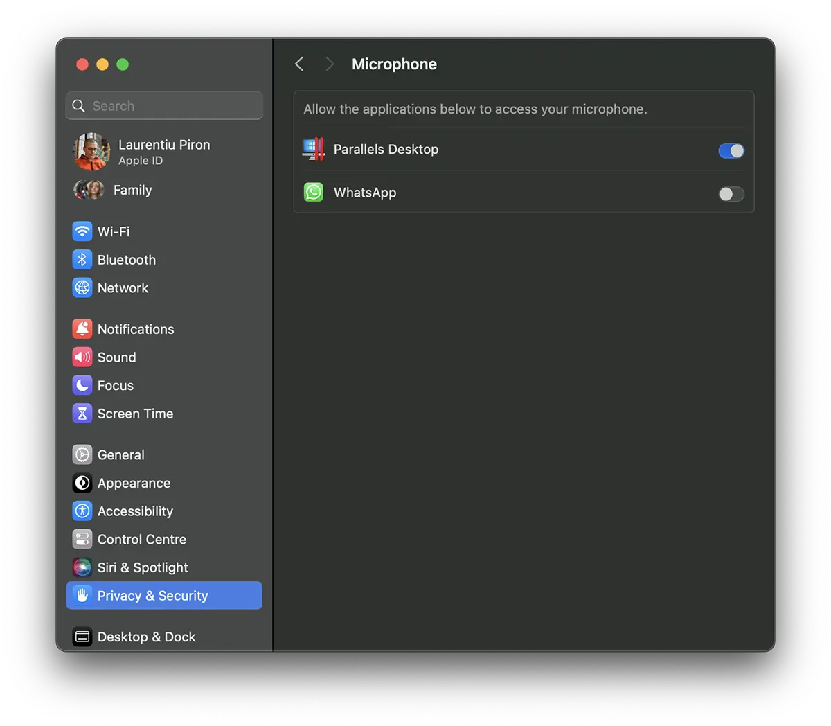 컴퓨터에서 마이크 액세스 권한이 있는 앱을 보는 방법 Mac?