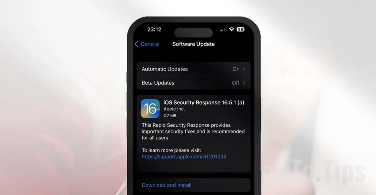 Rapide iOS Security Response