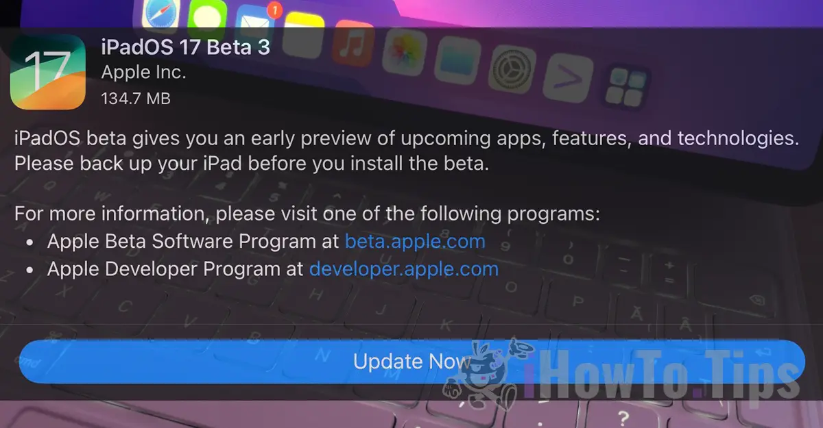 iPadOS 17 / iOS 17 beta 3 Update