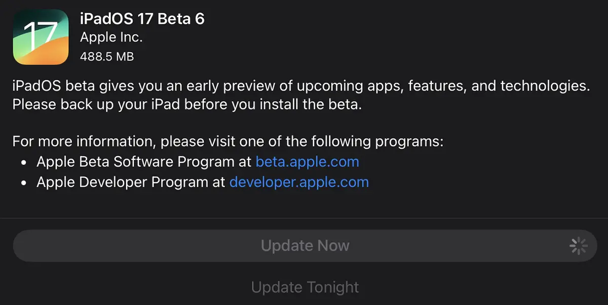 iOS beta 17 6