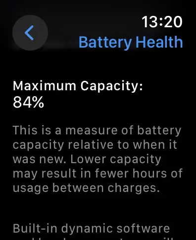 Maximum Capacity Apple Watch