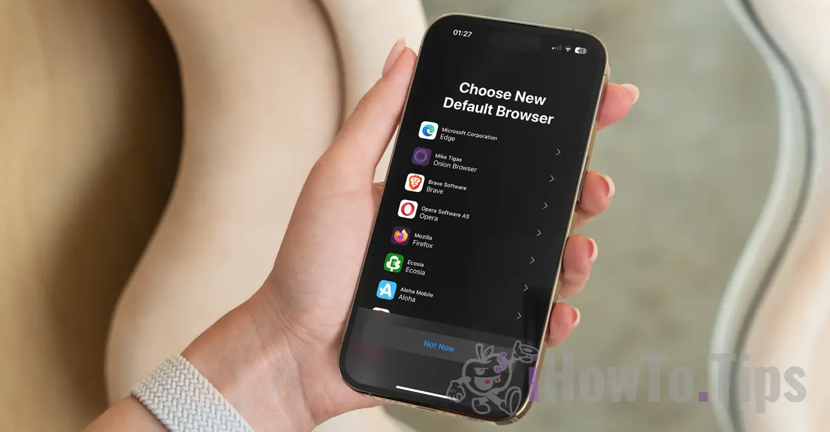 iPhone'da Yeni Varsayılan Tarayıcıyı Seçin