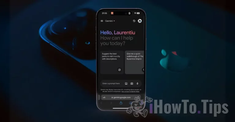 Google Gemini AI-app på iPhone
