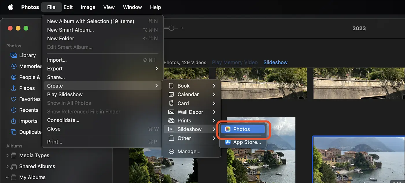 Cum creați un slideshow pe Mac cu poze și video