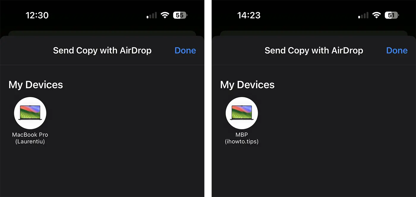 Change AirDrop Device Name