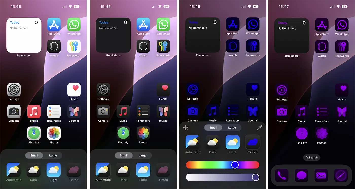 Change App Icons Colors in iOS 18