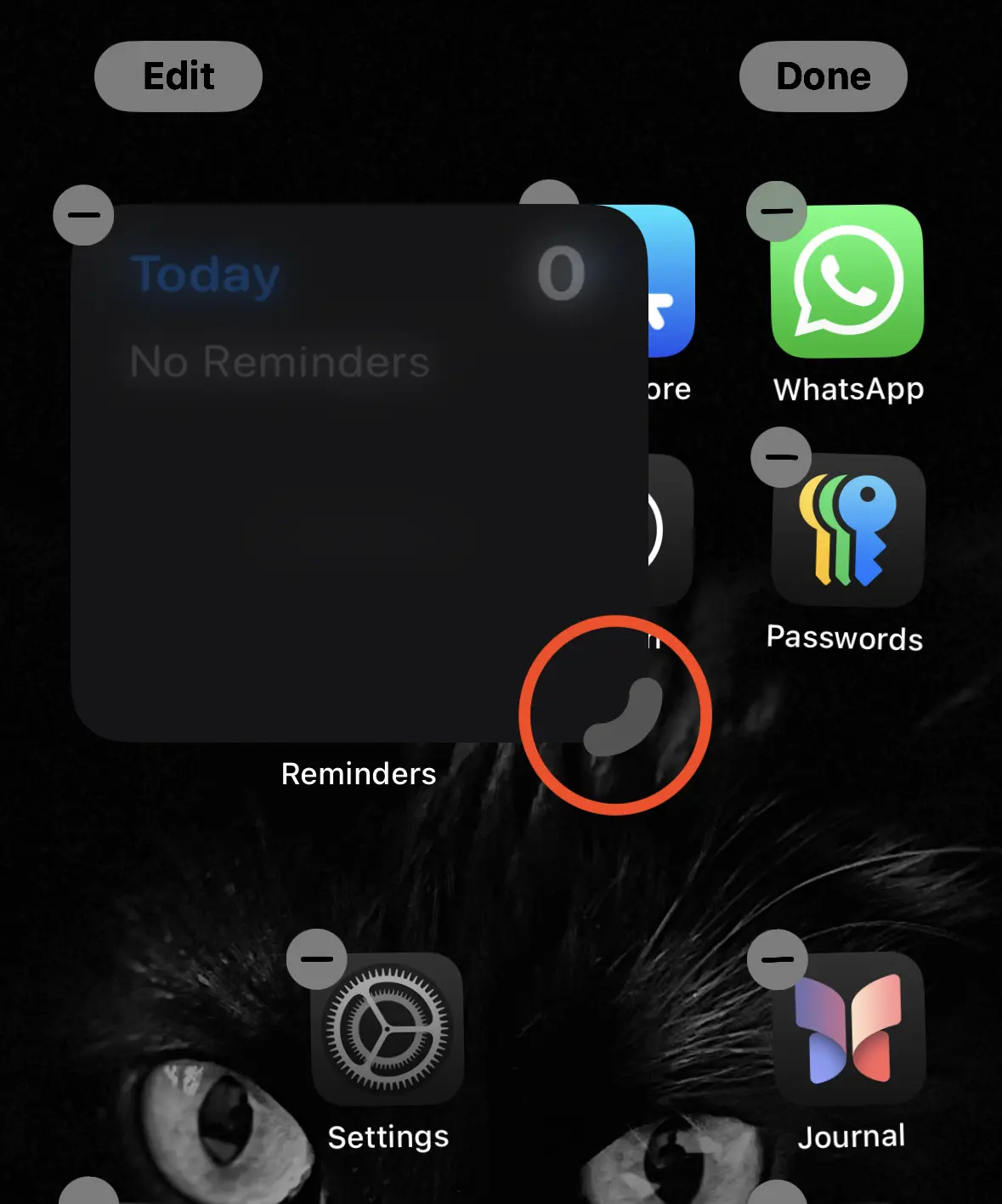 Change Widget Size on iPhone Home Screen