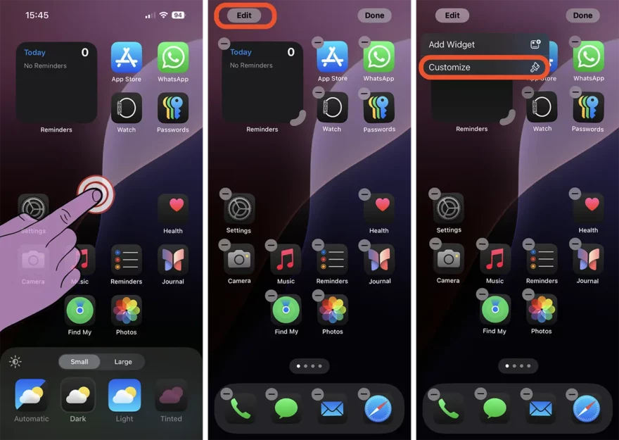 Customize iPhone Home Screen in iOS 18