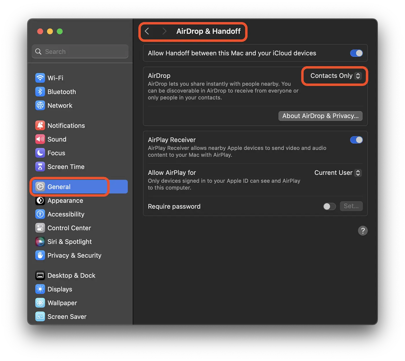 Enable AirDrop on macOS