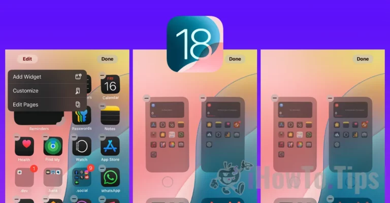 iOS 18 Home Screen Edit Pages