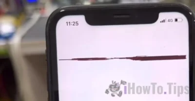 iPhone 11 Linea nera sullo schermo