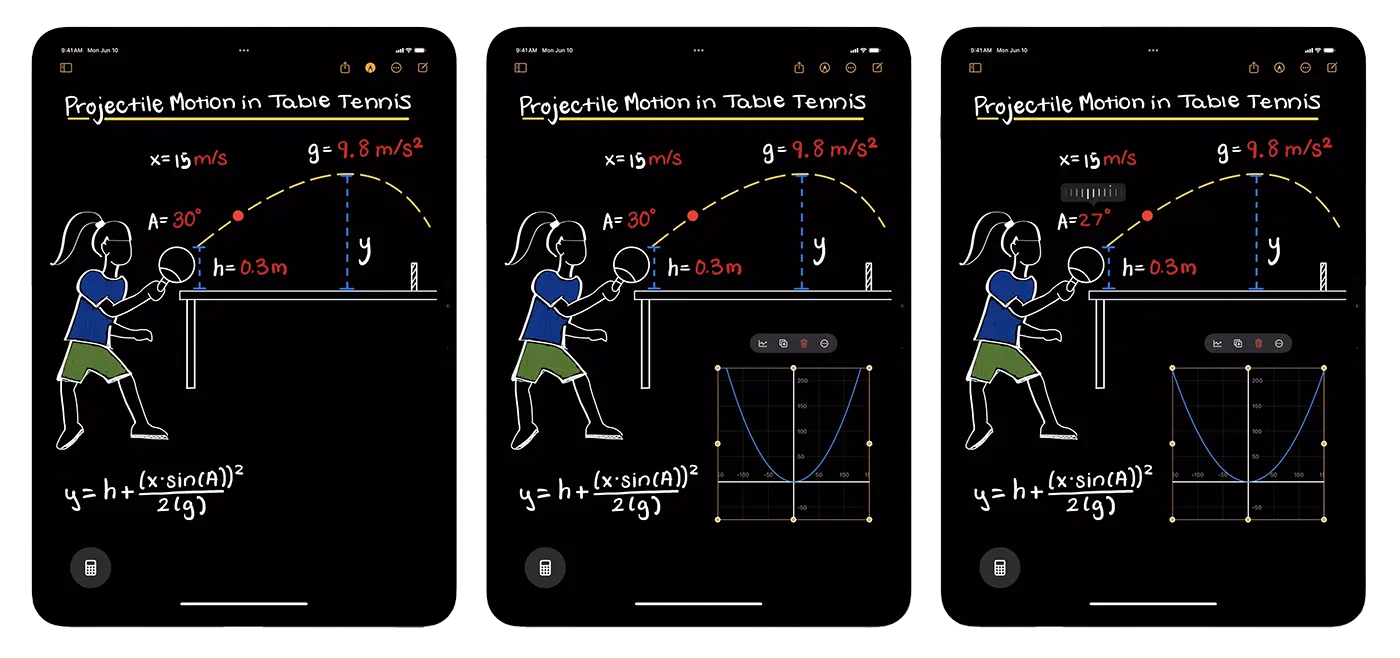 Math Note in iPad Calculator App