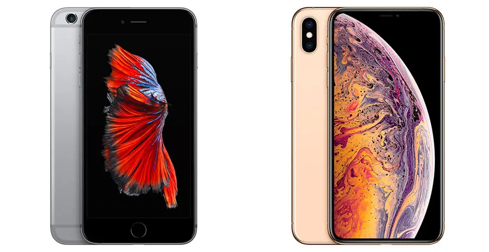 iPhone 6s Plus - iPhone XS Max